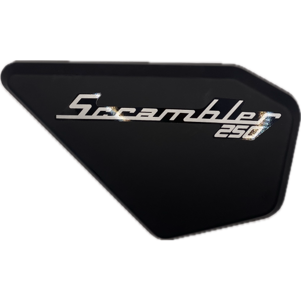 Пластик боковой левый FUEGO SCRAMBLER (черный)